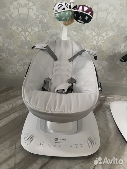 Кресло качалка 4moms mamaroo серый