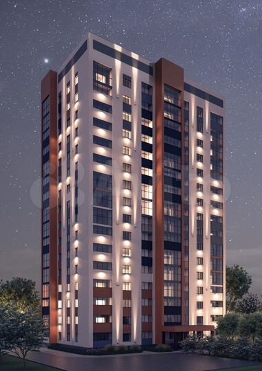 1-к. квартира, 40 м², 15/16 эт.