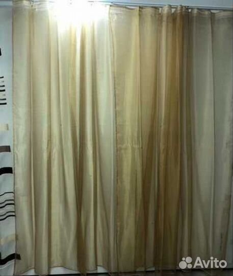 Тюль кремовый готовый 5,8 м