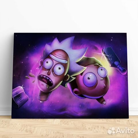 Интерьерная картина на холсте Рик и Морти