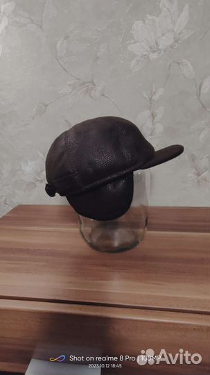 Кепка с ушками теплая мужская новая