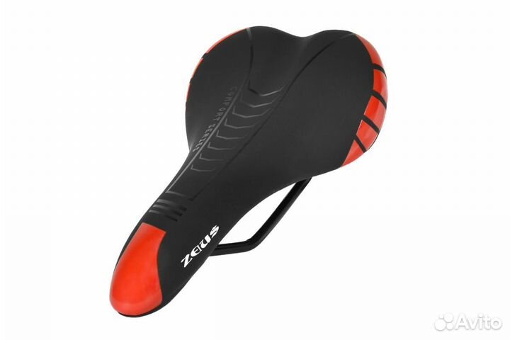 Седло zeus Z-6300 MTB Sport 280*140mm,рельсы сталь