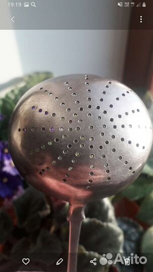 Серебряное ситечко для чая 84