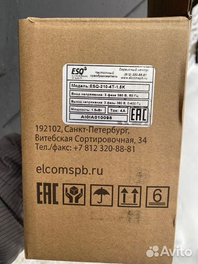 Преобразователь частоты ESQ 210-4T-1.5K трехфазный