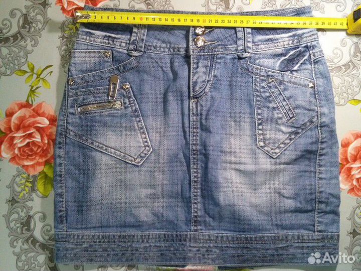 Юбка джинсовая, size 28