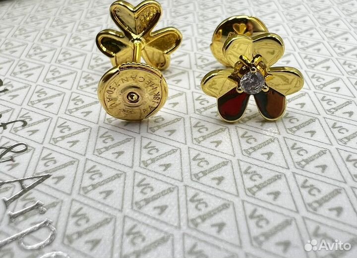 Van cleef frivole mini серьги