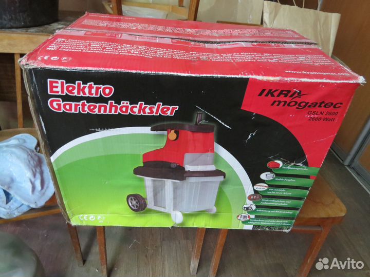 Садовый электроизмельчитель ikra