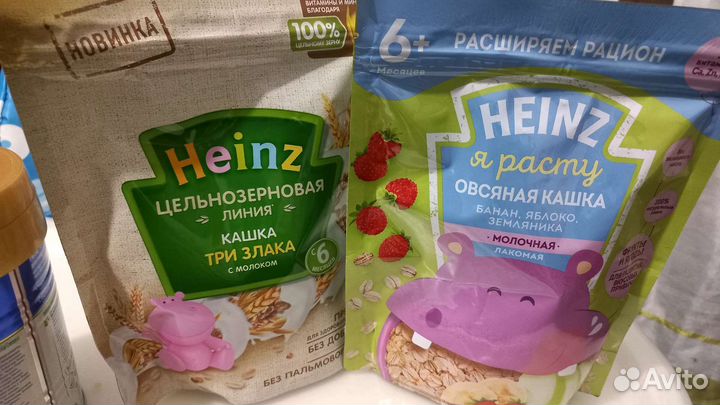 Детские каши молочные Хайнц разные