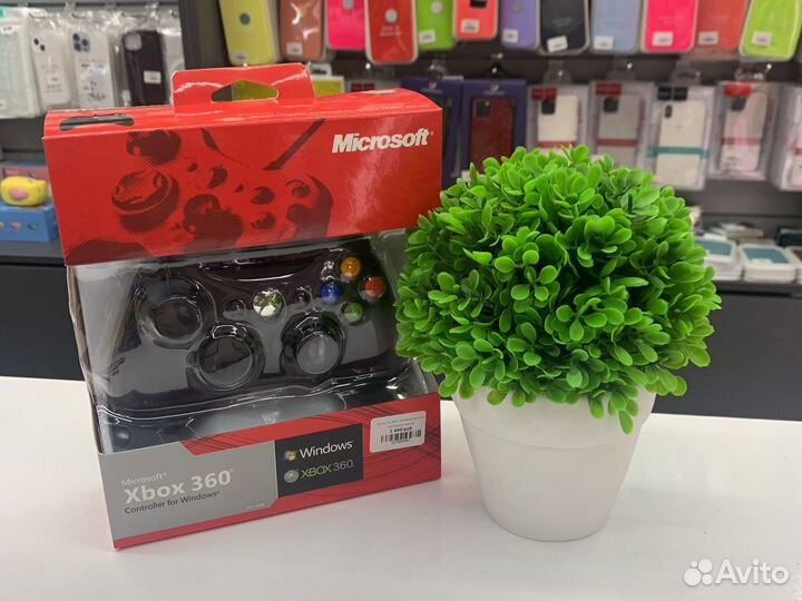 Джойстик xbox 360 черный проводной redmond