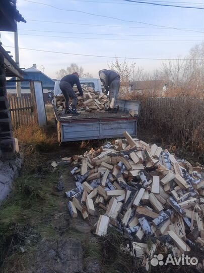 Дрова березовые колотые мешками