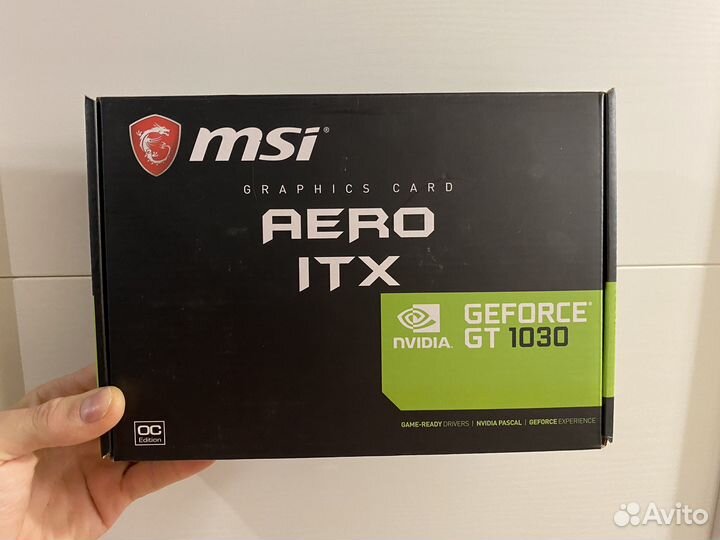 Видеокарта MSI GeForce GT 1030 aero ITX 2Gb DDR4