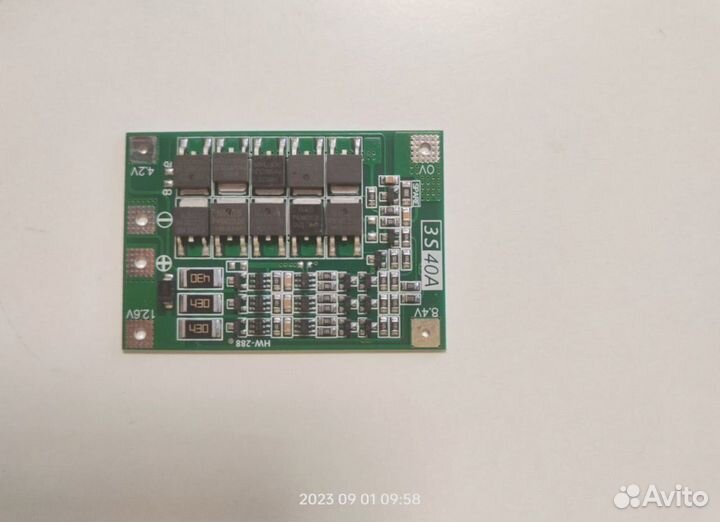 Плата BMS 3s,4s с балансиром