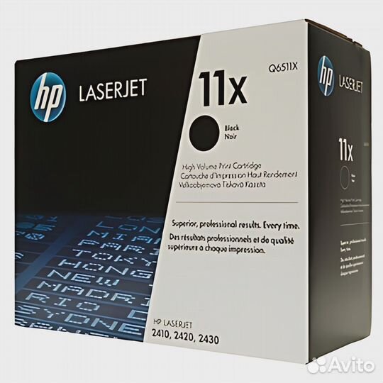Картридж HP 11X Q6511X 11Х Black черный оригиналь