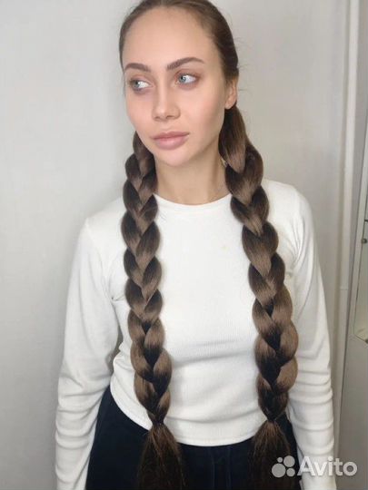 Хвост волосы на резинке, накладной хвост, шиньон