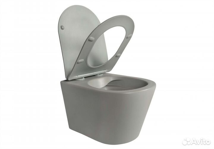 Унитаз подвесной Aquatek Вега серый. AQ1905-MG