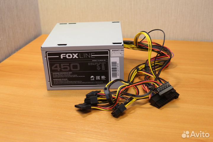 Блок питания FoxLine 450W 6pin