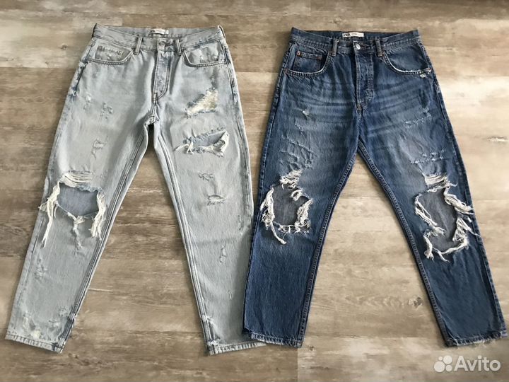 Классные рваные джинсы Zara