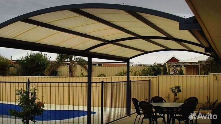 Навесы из поликарбоната под ключ