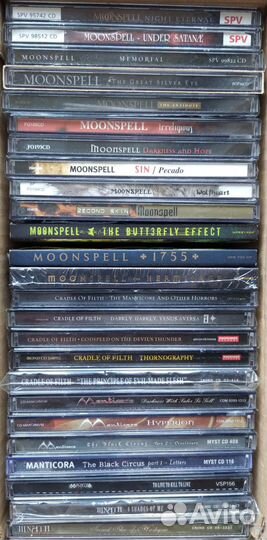 CD лиц Moonspell Manticora Illnath Cradle Of Filth