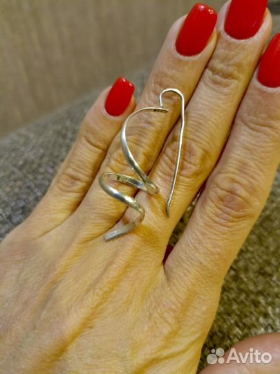 Серьги серебро 925