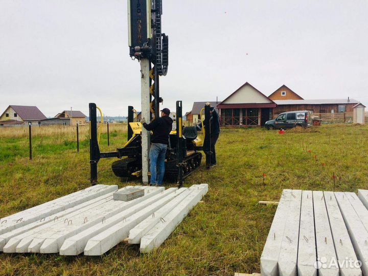 Жб сваи под ключ установка