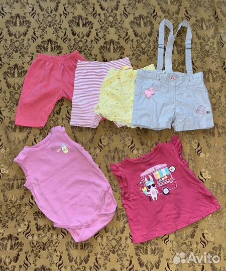 Пакет вещей для девочки 68 74 Gap,H&M, next, kiabi