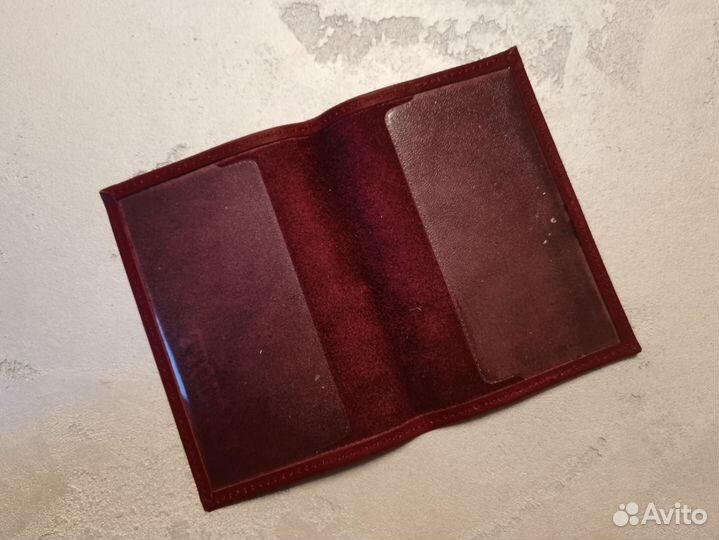 Обложка на паспорт натуральная кожа