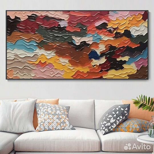 Большая картина маслом абстракция