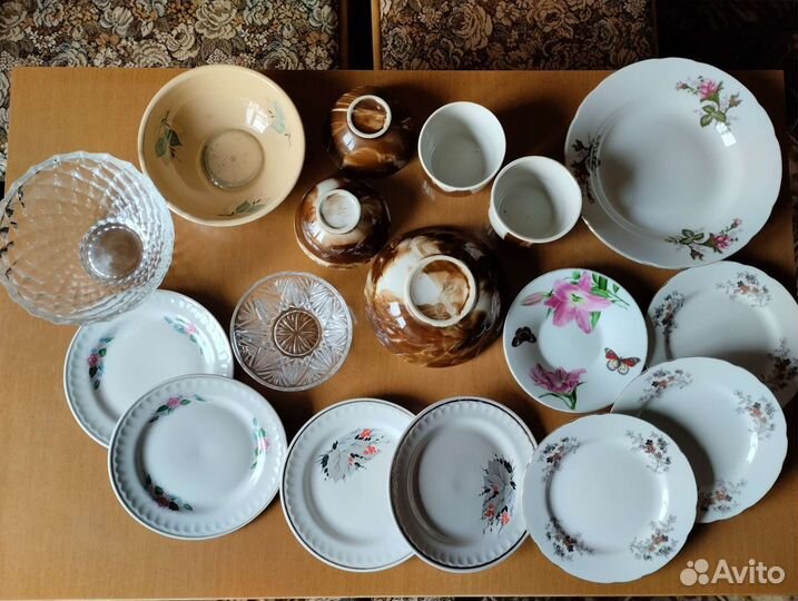 Посуда,тарелки, кружки, вазочки СССР