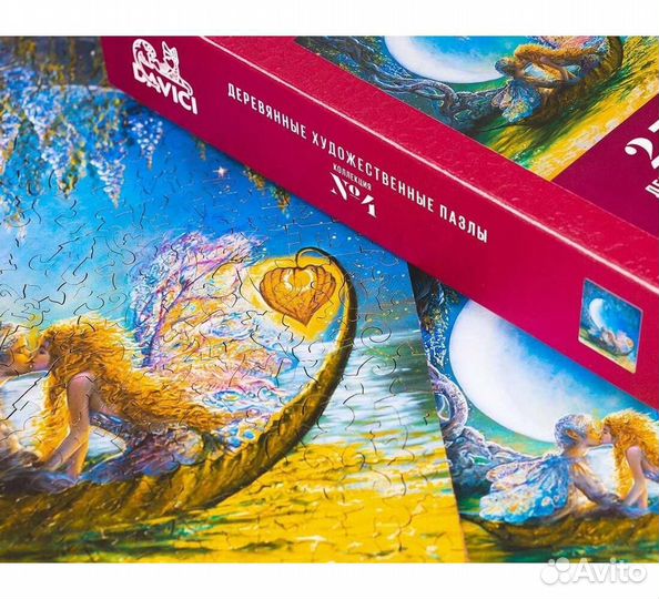 Деревянный пазл Глициния луны (Wisteria moon) (dav