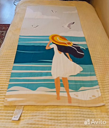 Пляжное полотенце 70*140см, микрофибра