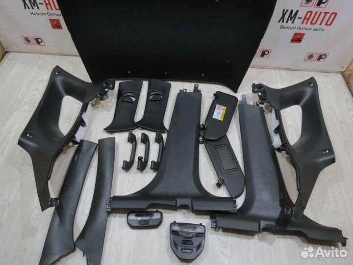 Комплект черных обшивок салона Vesta SW cross