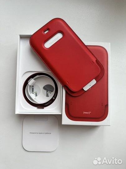 Чехол Apple leather sleeve 12 mini