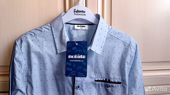 Новая рубашка Acoola хлопок р. 158
