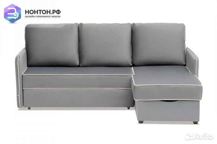 Диван угловой дельфин Энерджи серый