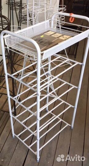 Подставка. Этажерка. 4 полки с корзиной