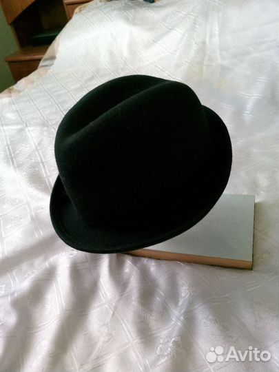 Шляпа фетровая женская черная