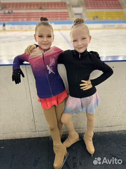 Костюм для фигурного катания, рост 134