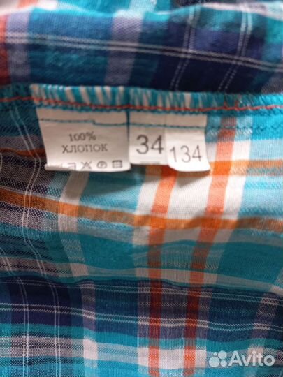 Рубашка детская для мальчиков 34/134