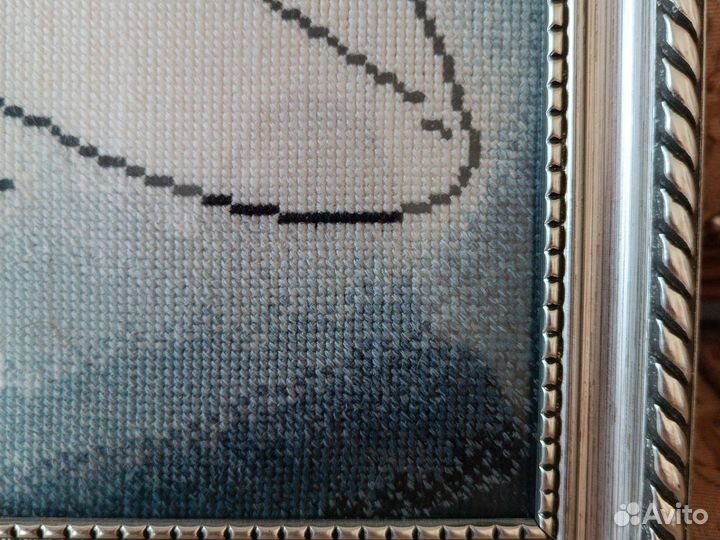 Картина в раме вышивка крестом