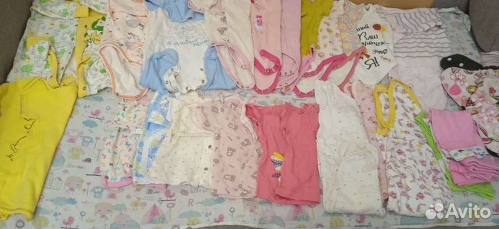 Детские вещи пакетом для девочек от рождения до 2