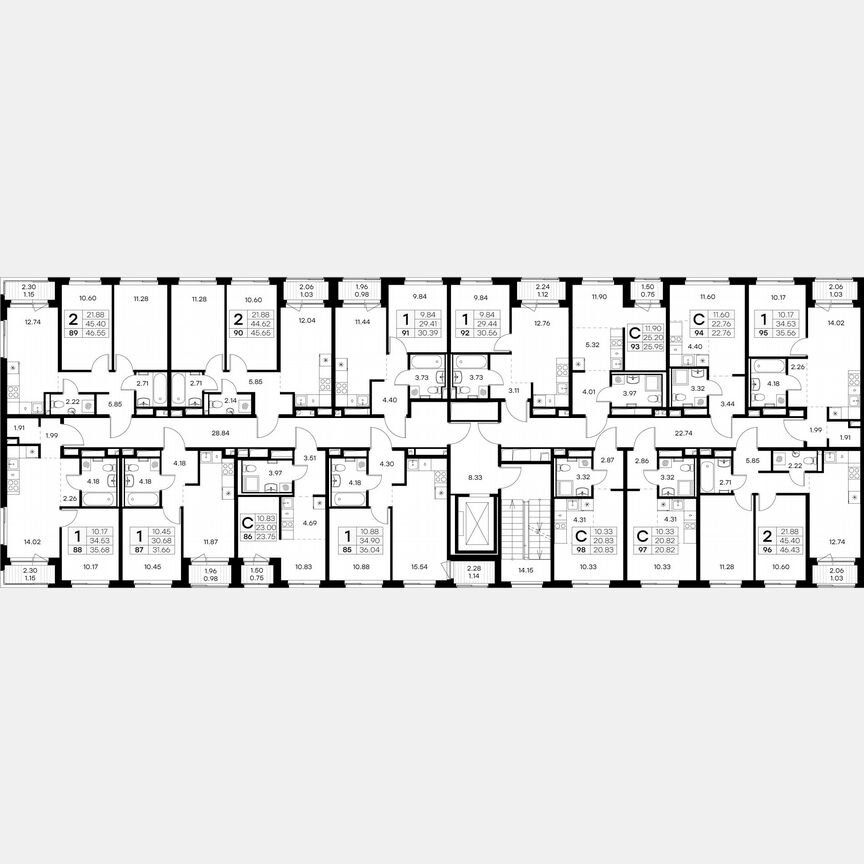 Квартира-студия, 22,8 м², 7/9 эт.