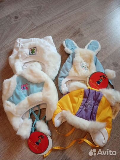 Шапка зимняя для девочки размер 46-48, новые