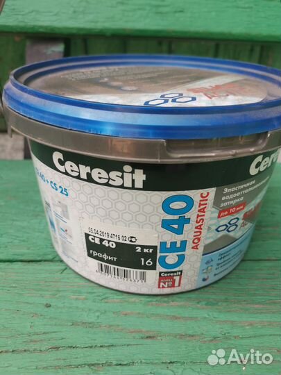 Затирка ceresit ce40 графит