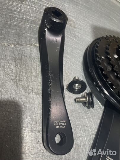 Система shimano tourney fc-ty501 3*6/7/8 передач