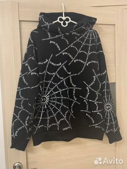 Hoodie Palm Angels Spider Black