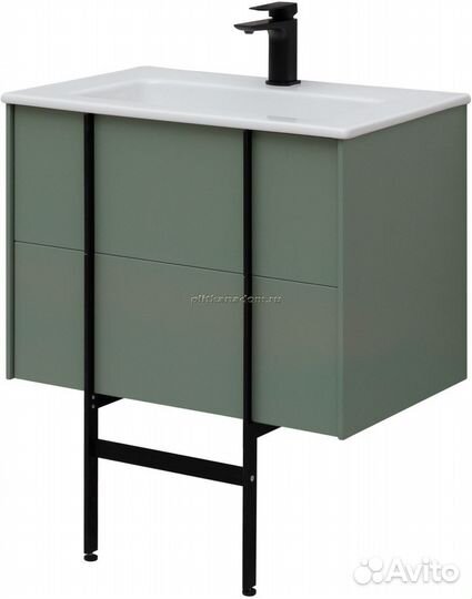 Allen Brau Reality 1.32004.CGM Тумба с раковиной, олива матовая