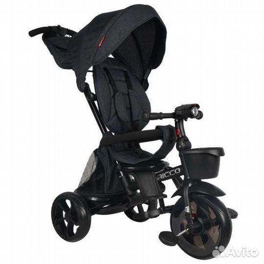 Трёхколёсный велосипед складной с ручкой Tech