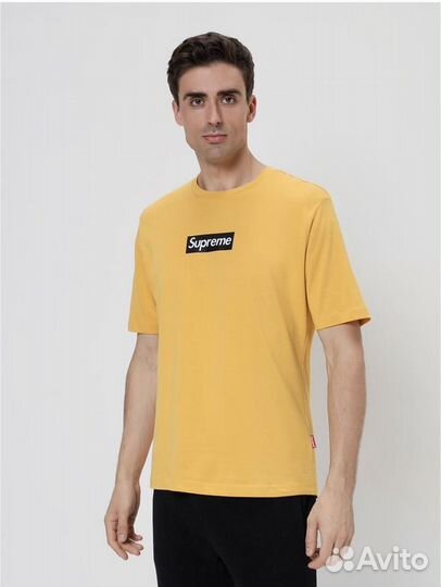 Supreme Grip.Yellow.новая хлопковая футболка. XL