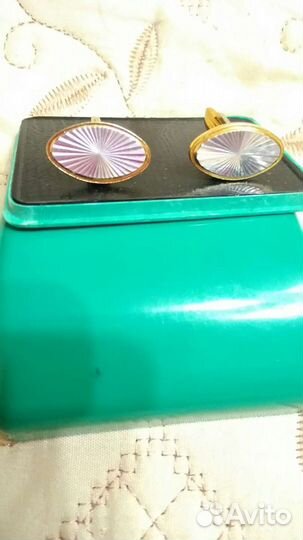 Запонки винтажные СССР, латунь
